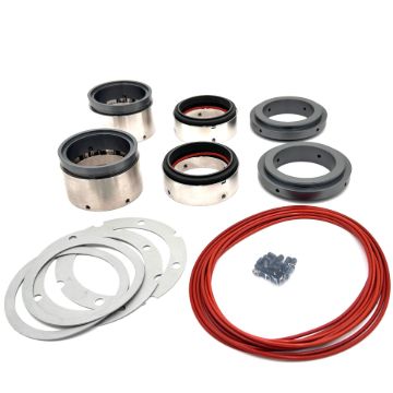 Picture of Waukesha 323 Double Mechanical Seal (pump set)and O-Ring Kit w/174 Set Screws - SiC/SiC/CBN/Silicon